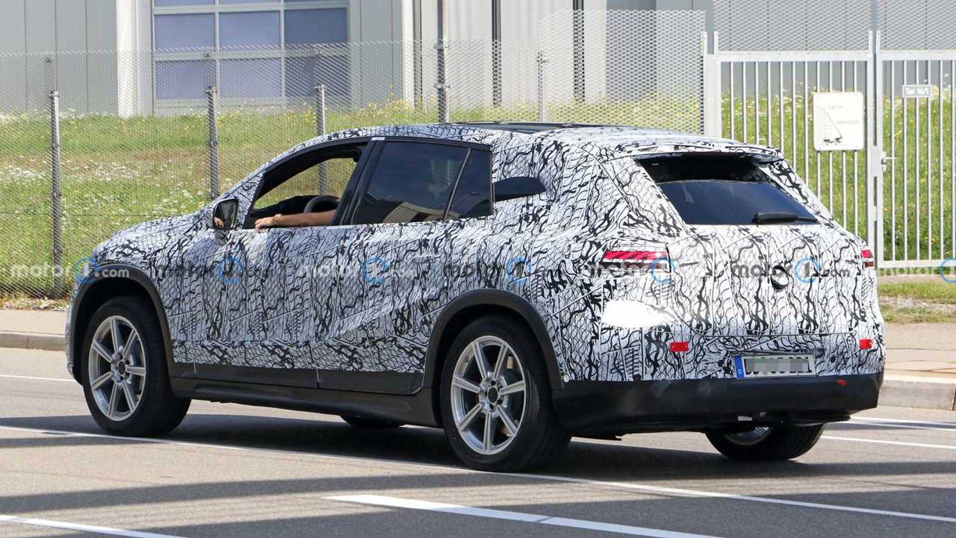 Mercedes EQS SUV Spy Shots Capture It In Light Camo