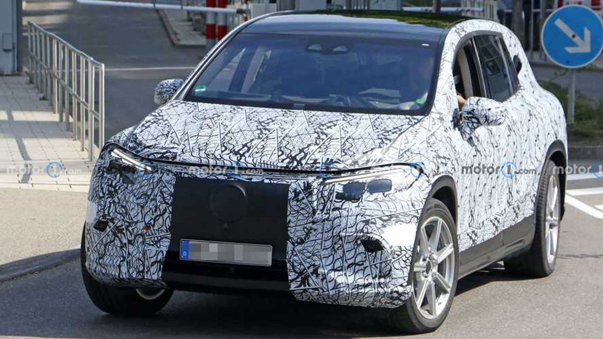 Mercedes EQS SUV Spy Shots Capture It In Light Camo