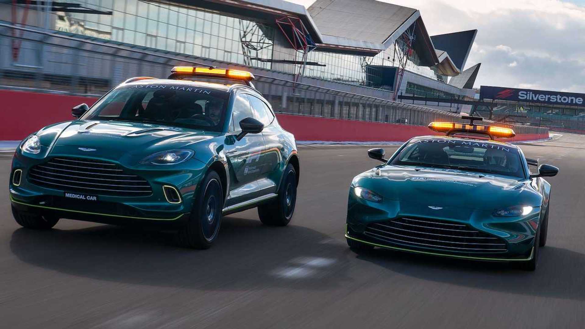 Aston Martin Displays Official F1 Safety and Medical Cars for the 2021 Season