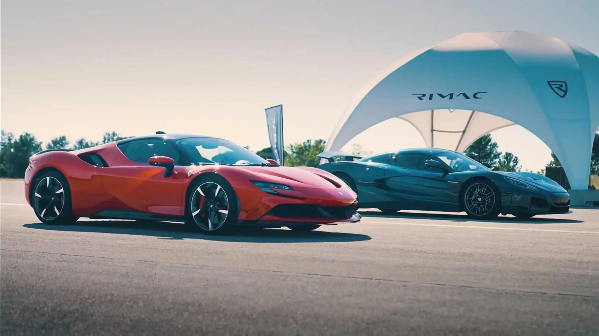 Rimac Nevera Obliterates Ferrari SF90 Stradale In Drag Race