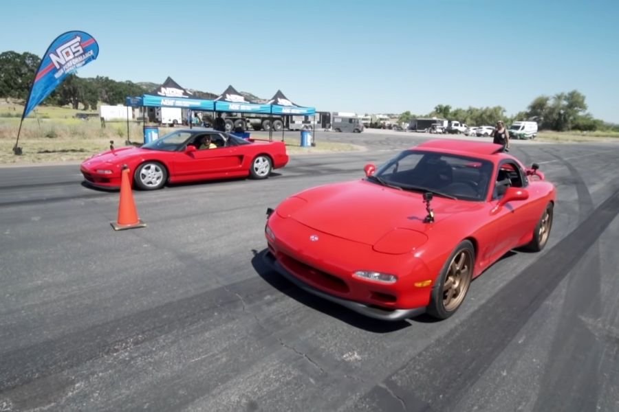 The Ultimate '90s Drag Race: Acura NSX Vs Mazda RX-7