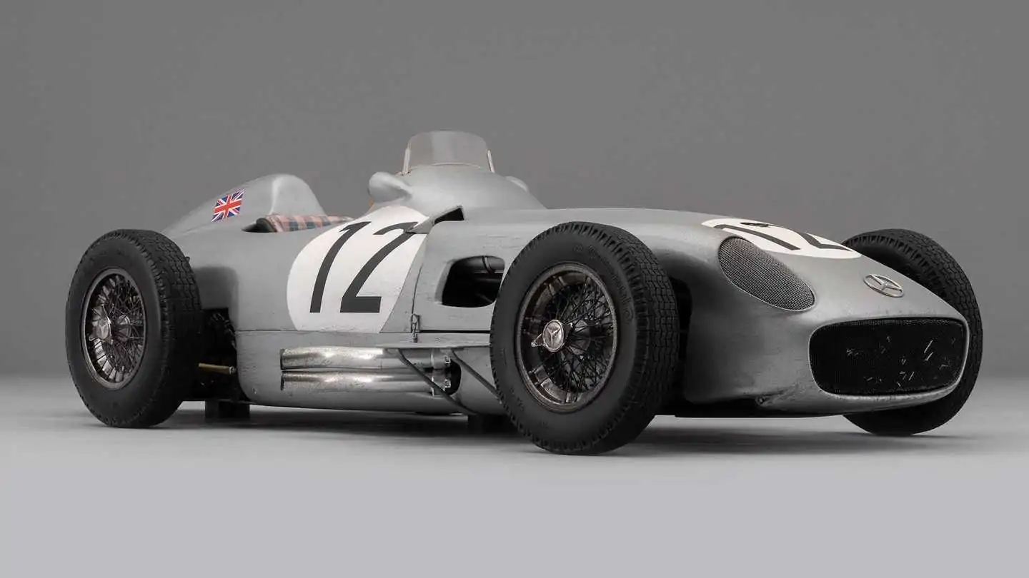 Amalgam debuts Sir Stirling Moss' Weathered Mercedes GP Car