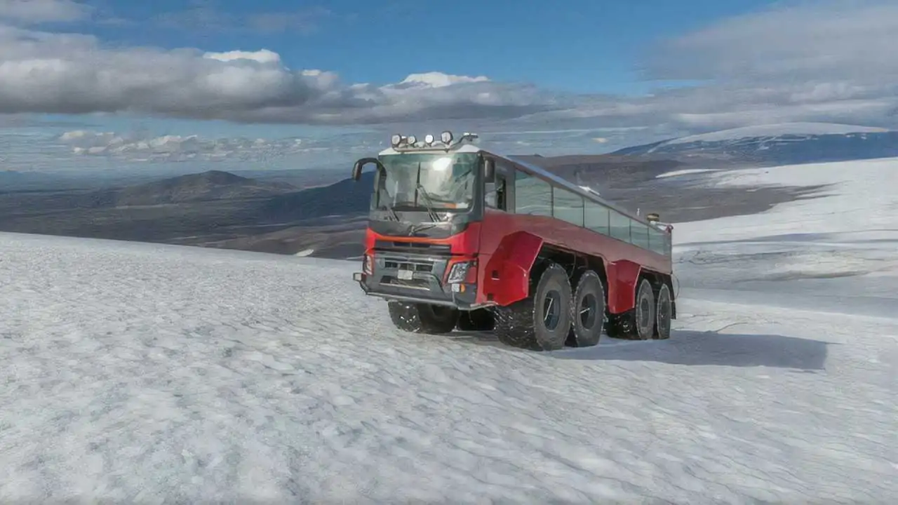 This Glacier-Taming Tour Bus Is The Best Method To Get Up Close to Iceland