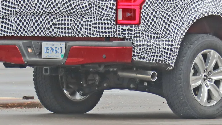 Electric Ford F-150 Showing its Independent Rear Suspension