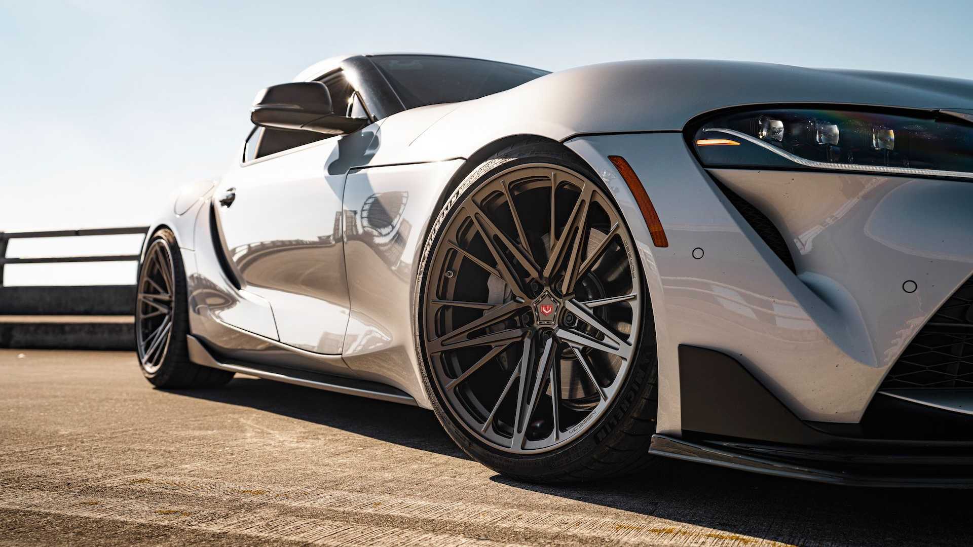 The Low Toyota Supra Looks Classy and Reserved on Bronze Vossen Wheels