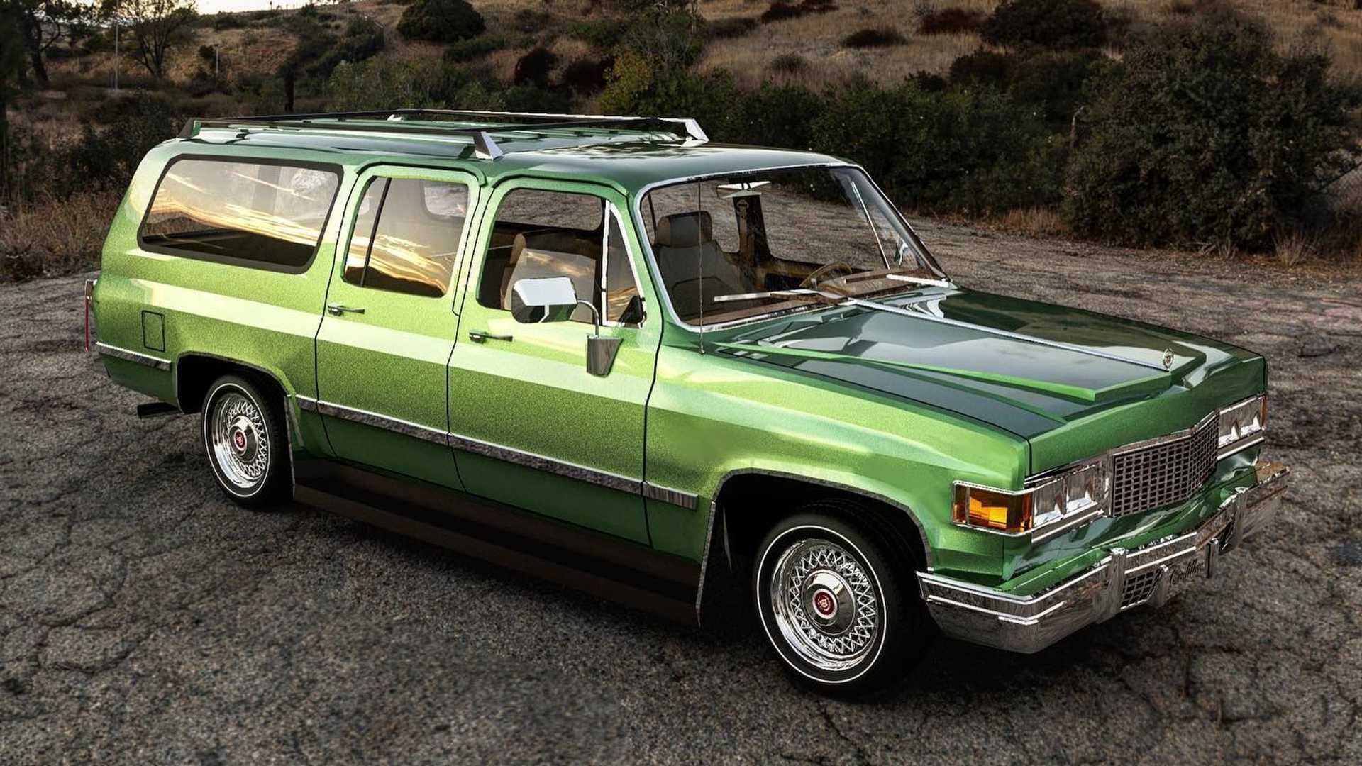 1977 Cadillac Escalade renderings reveal a groovy SUV that never was