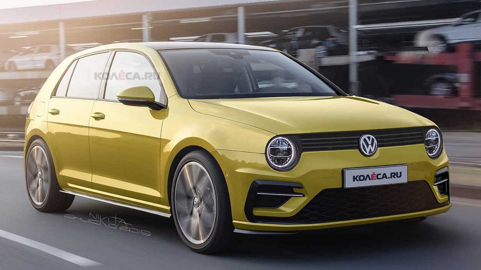 2020 VW Golf Redesigned With Retro Cues from Mk II Generation