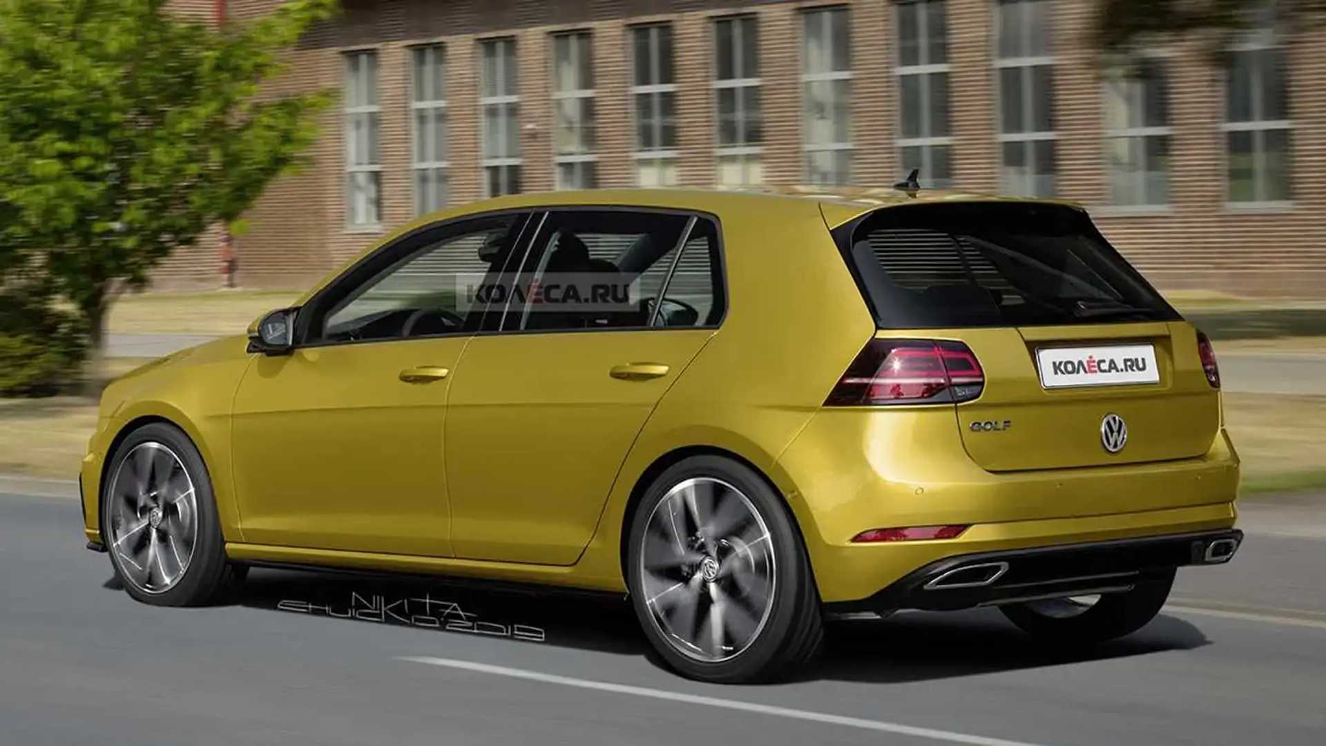 2020 VW Golf Redesigned With Retro Cues from Mk II Generation