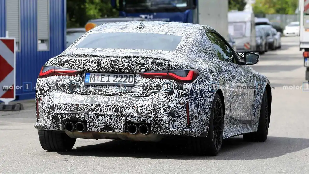 2021 BMW M4 Showing Grille in Plain Sight