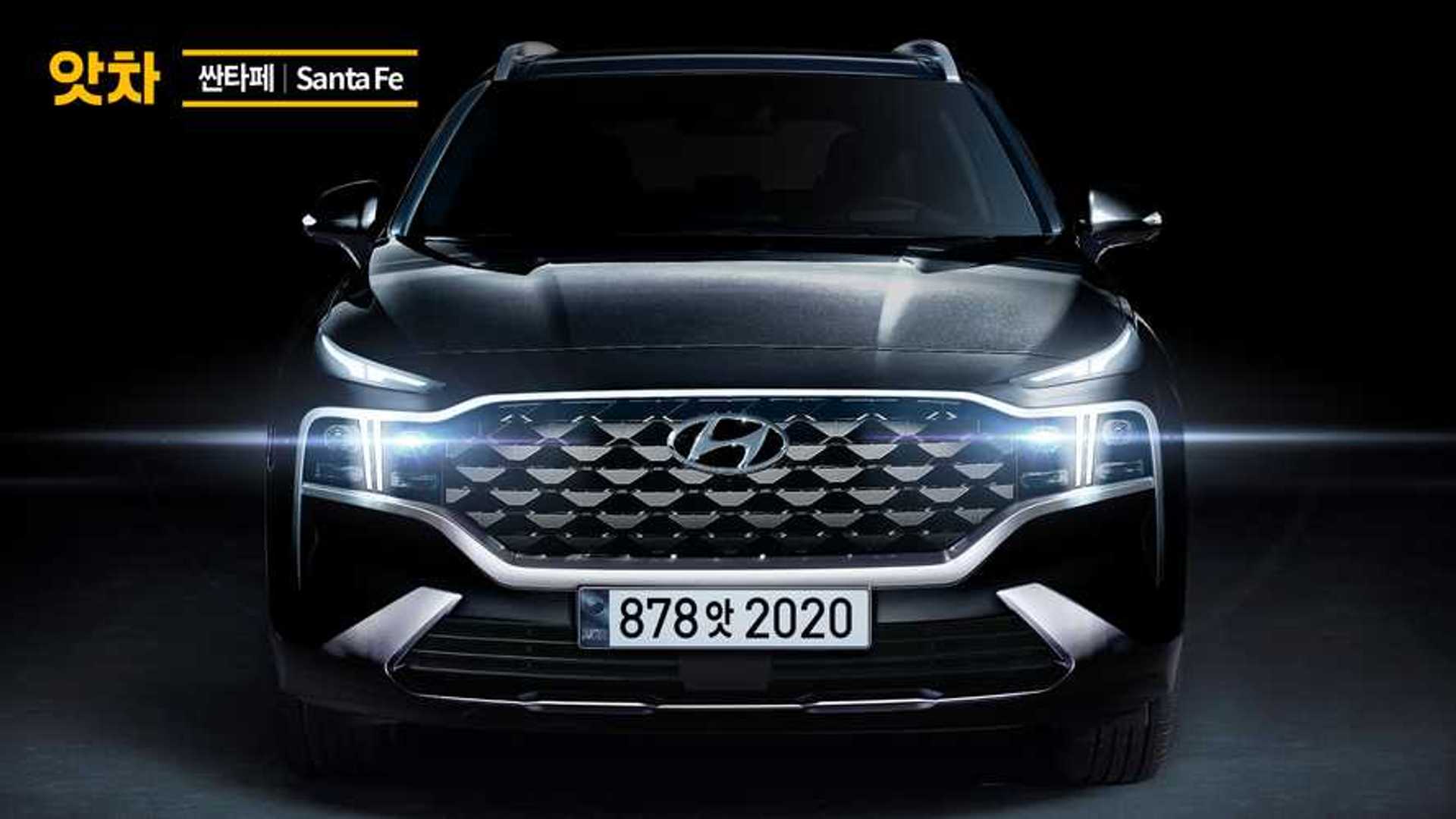 2021 Hyundai Santa Fe Renewable Based on Teaser Shows Unusual Front End