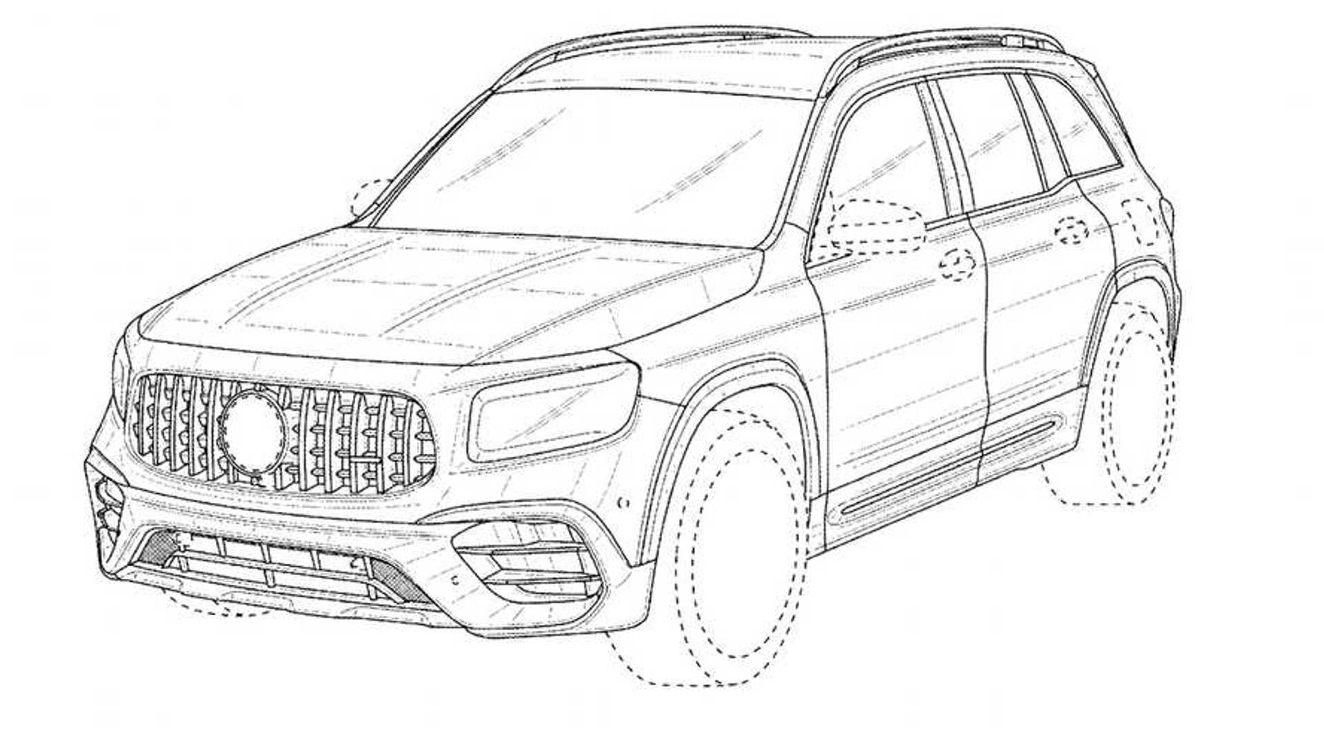 2021 Mercedes-AMG GLB45 Gets an Early Debut via The Patent Office