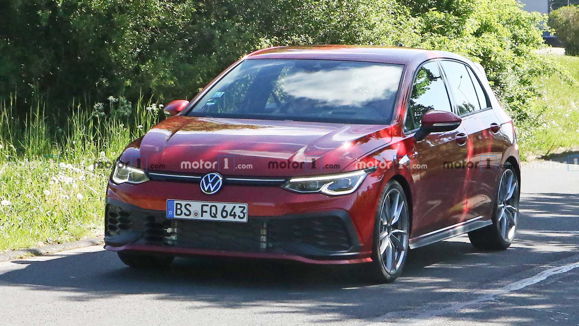 2021 VW Golf GTI TCR Spied up Close and Practically naked