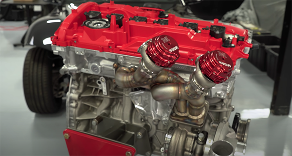 You can see this 1,000-HP Toyota Supra Engine Come Together