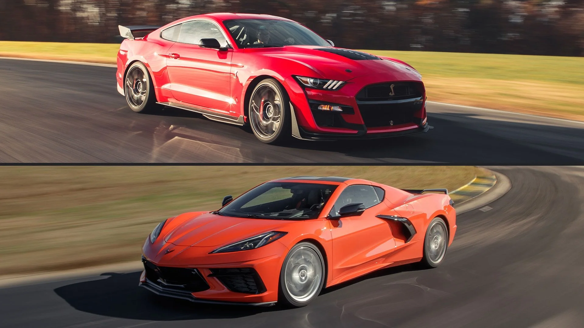 Watch How The Fastest Ford Mustang Beats the Slowest Corvette on Track