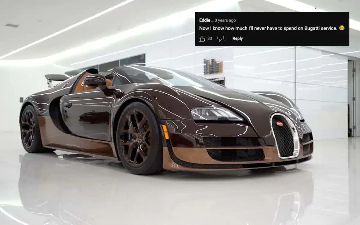 Bugatti Veyron owner reveals the insanely high maintenance costs