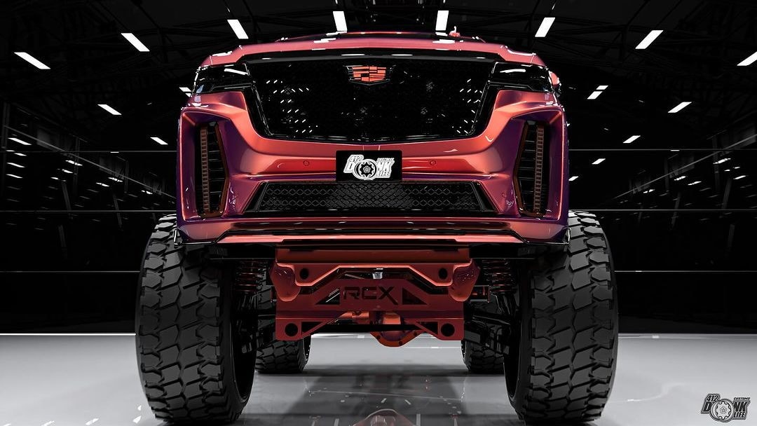 The 2021 Cadillac Escalade Monster Truck rendering is a delightful heresy