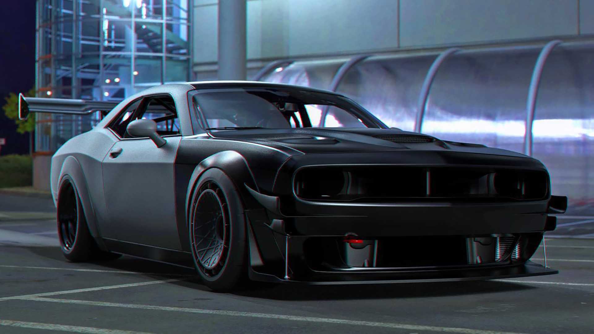 Challenger Hellcat Rendering Imagines A Track-Day Monster