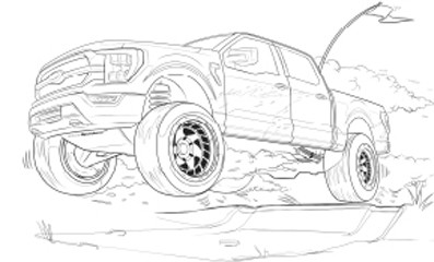 Blue Oval releases 2021 Ford Bronco Coloring Pages for Kids and F-150 Coloring pages For Kids