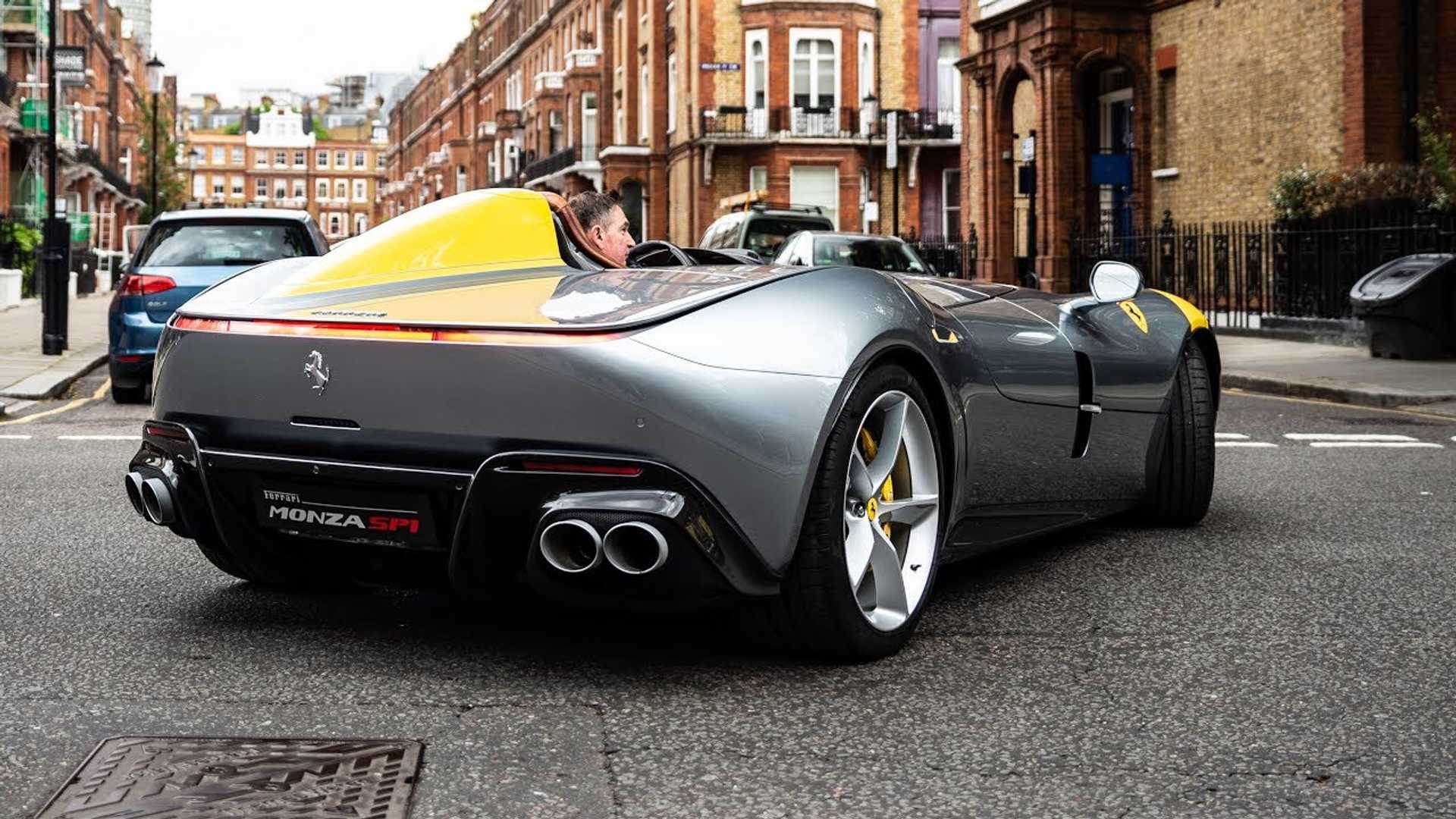 You can see the Ferrari Monza SP1 Grace London with its Presence