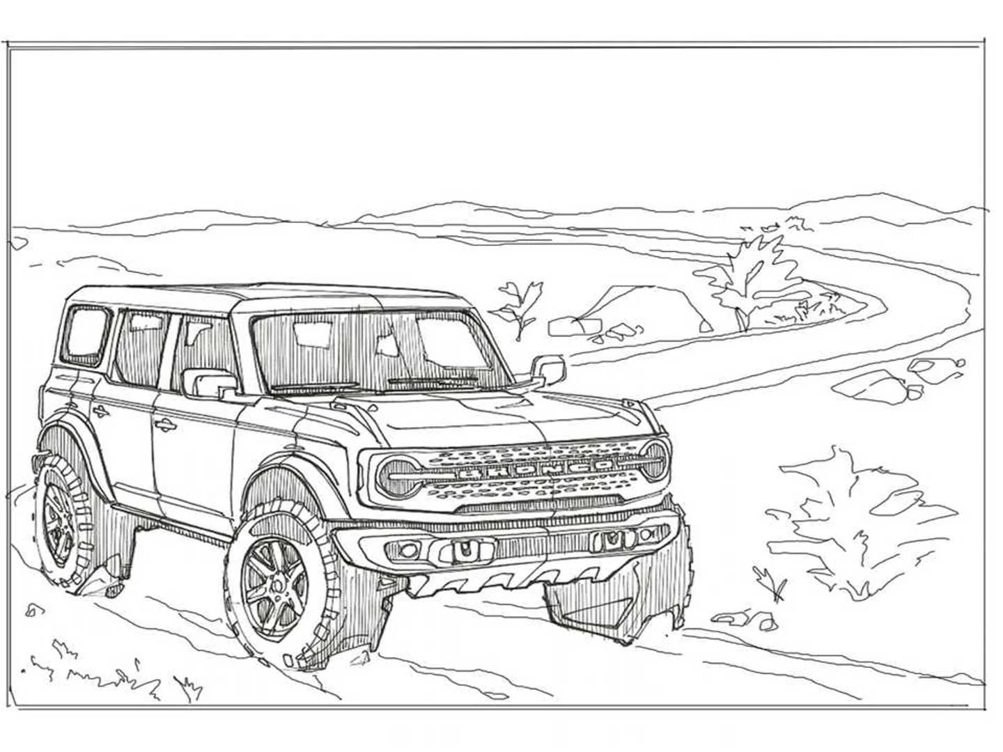 Blue Oval releases 2021 Ford Bronco Coloring Pages for Kids and F-150 Coloring pages For Kids