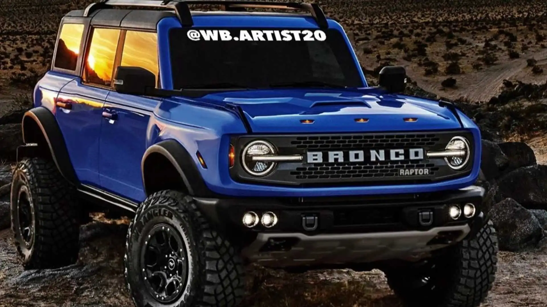 Ford Bronco Raptor rendering is all about the details