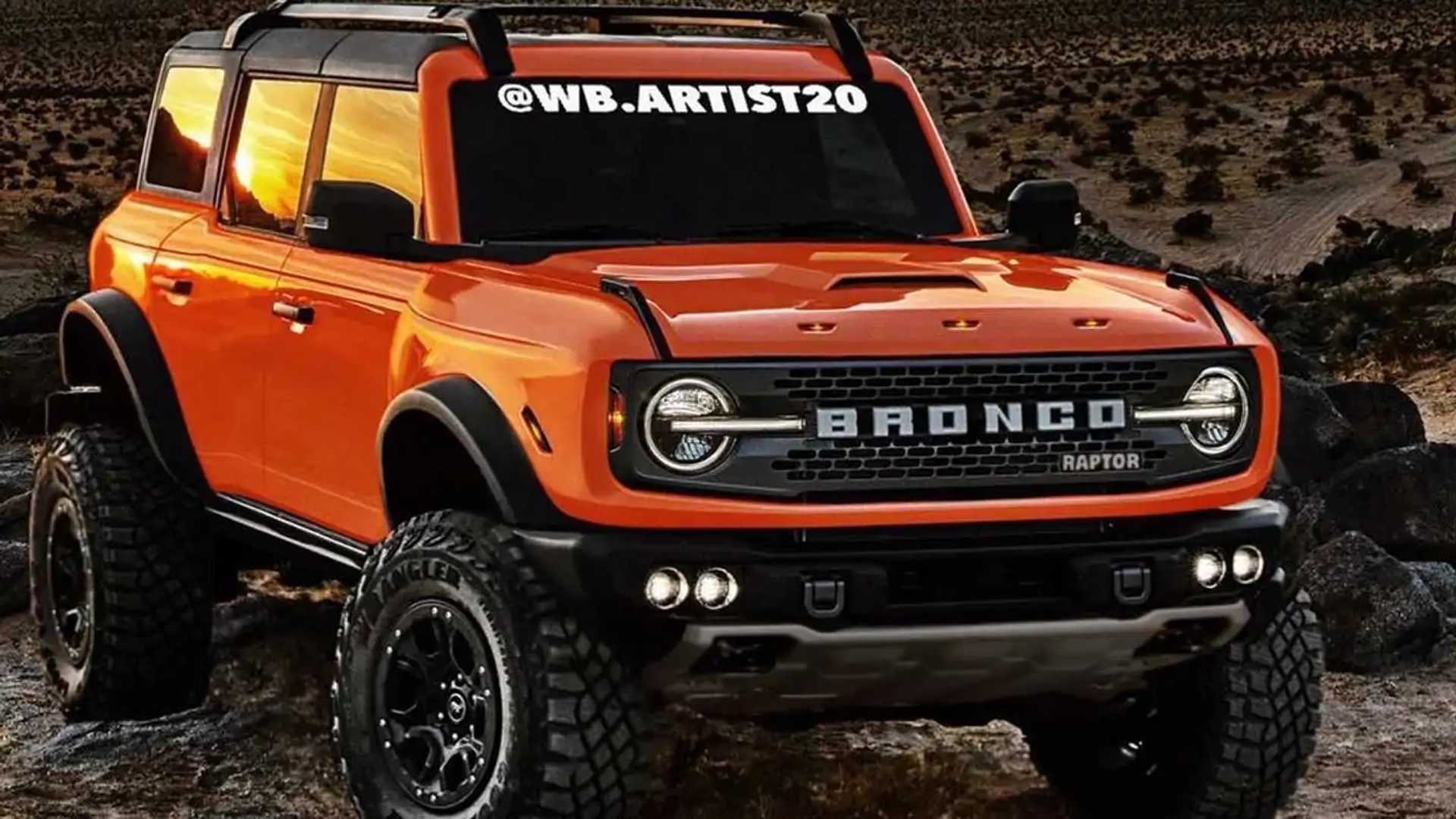 Ford Bronco Raptor rendering is all about the details