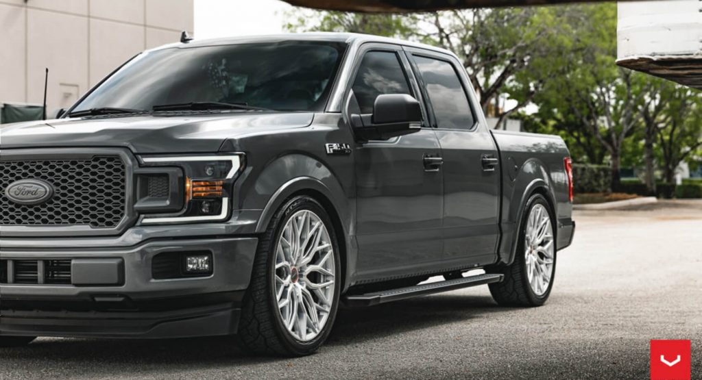 The Lowered Ford F-150 on 24-Inch Vossen Wheels Looks Amazing