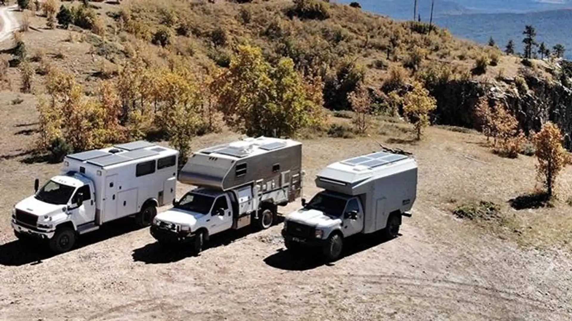 A couple transforms Ford F-550 into a camper for life on the road