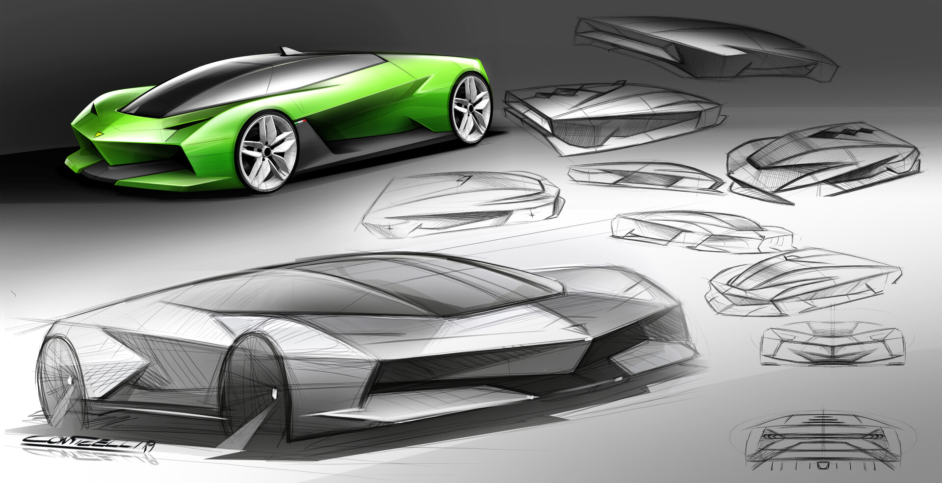 Future Lamborghini Concepts Look Bullishly Beautiful