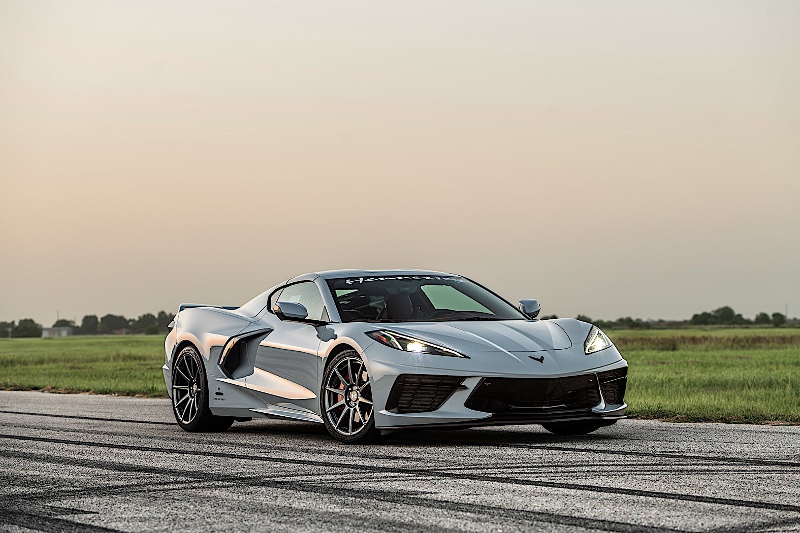 Hennessey Corvette C8 wheels are wider and lighter than stock