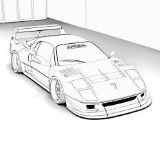 These are car-themed coloring pages to keep you and your kids busy