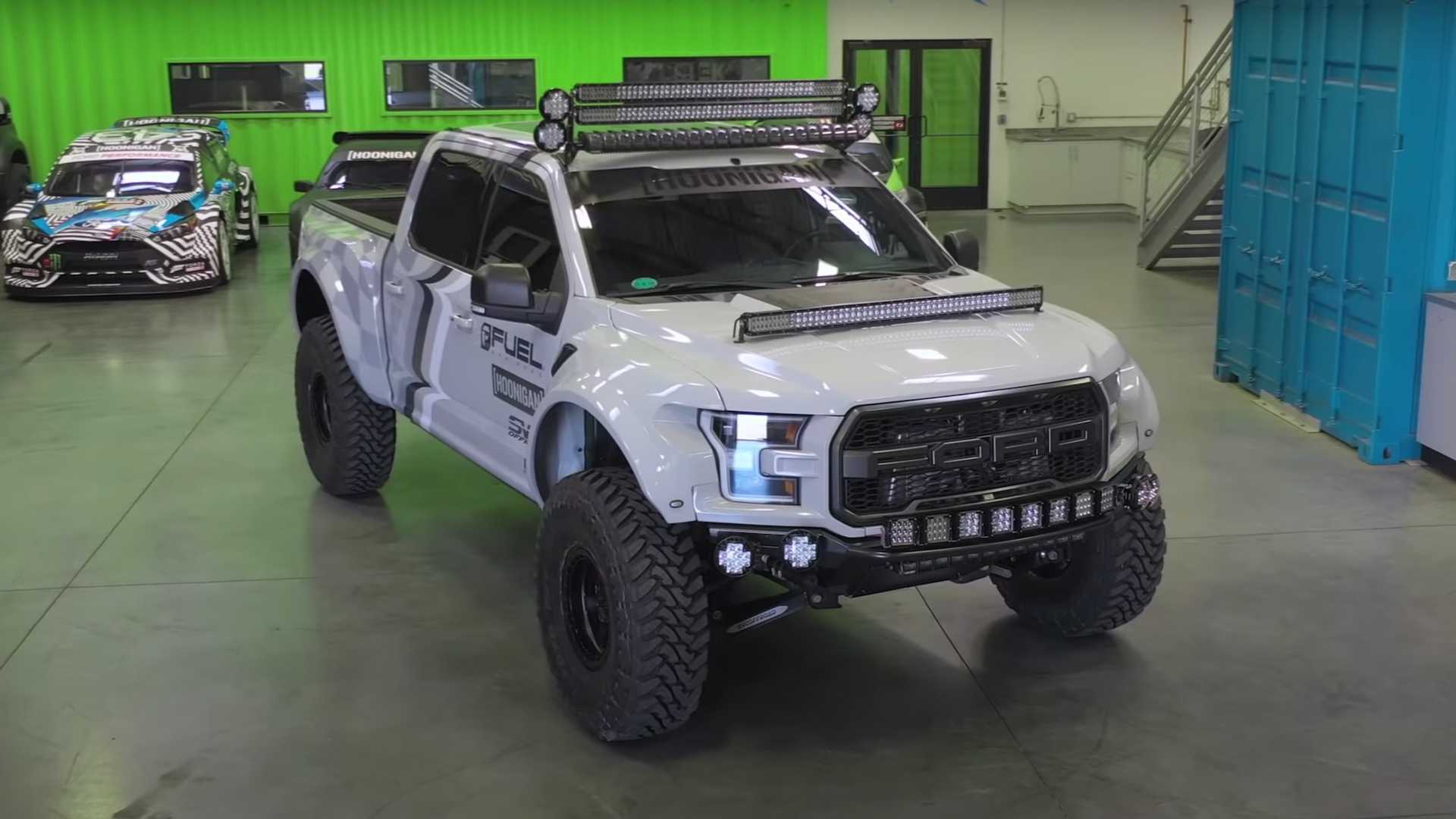 Ken Block Bolted 300,000.000 Lumens Of Lights on His SVC F-150 Raptor