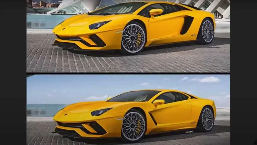 Front Engine Lambo Aventador Rendering Imagines 812 Superfast Rival