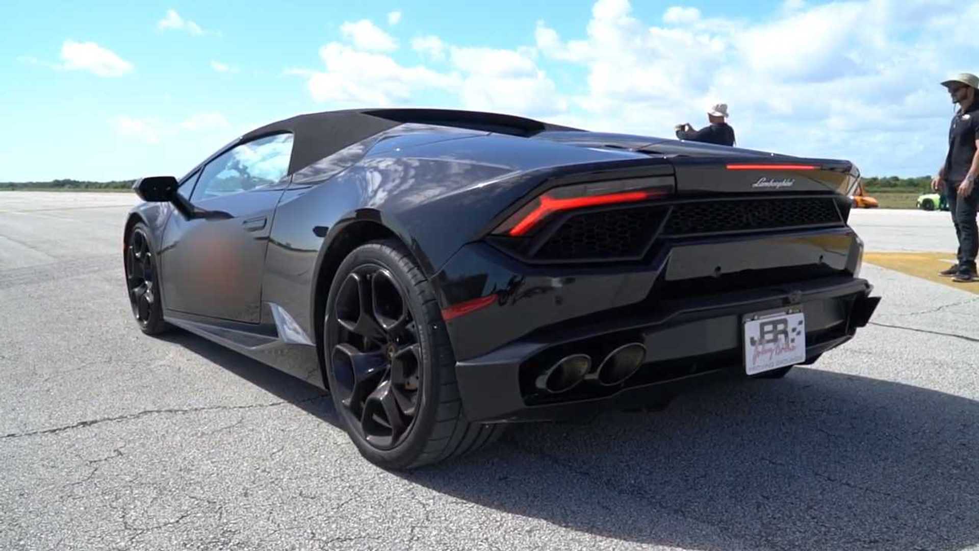 Lamborghini Huracan Spider Reaches Top Speed - Watch and Listen