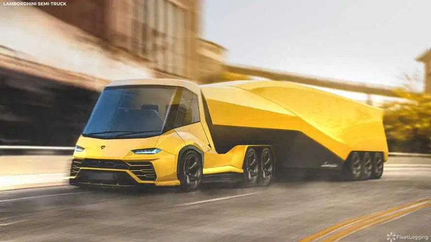 Amazing Semi Renderings Show Super Trucks From Lambo, Pagani, And more