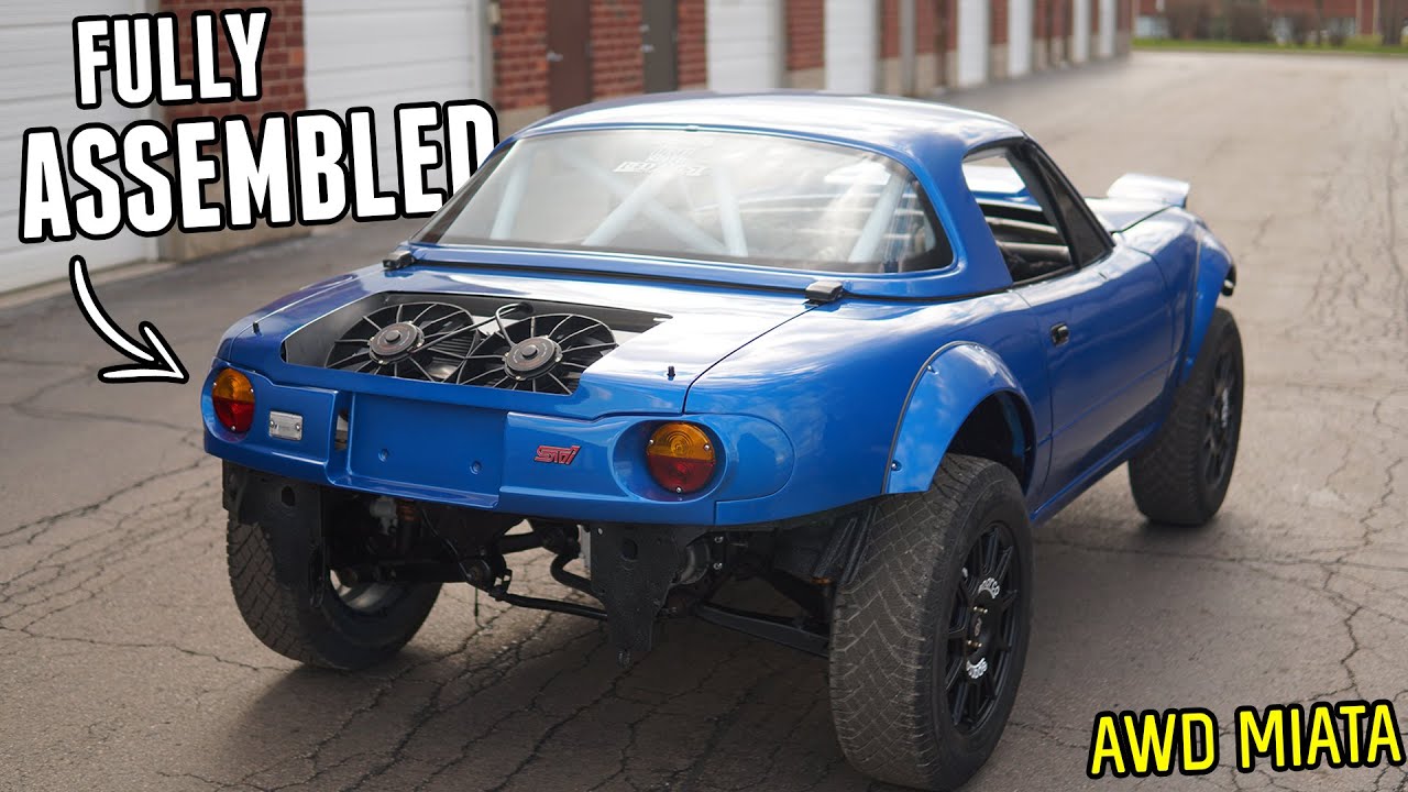 This Mad Mazda MX-5 Miata Rally Conversion reveals an AWD Subaru Soul