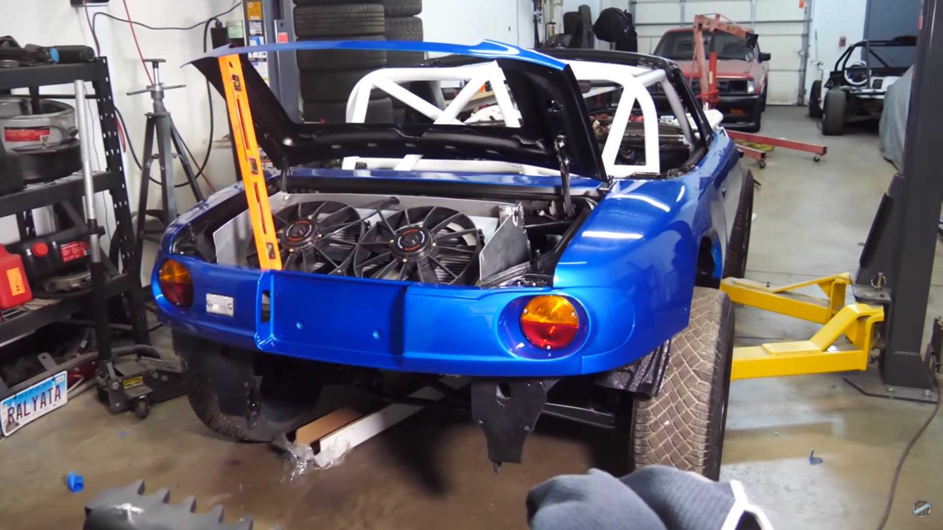 This Mad Mazda MX-5 Miata Rally Conversion reveals an AWD Subaru Soul