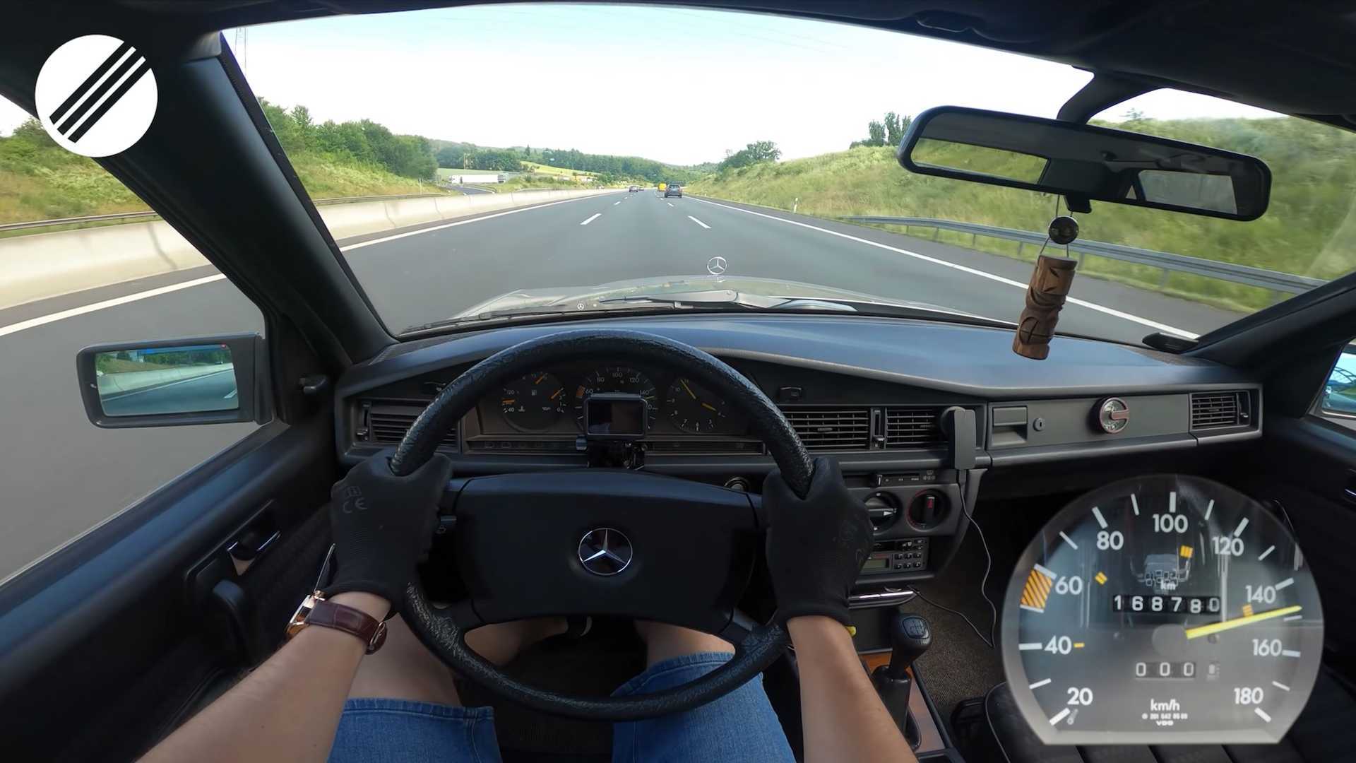 Autobahn Top Speed Runs With Mercedes 190D 72-Horsepower Mercedes 190D Since 1988