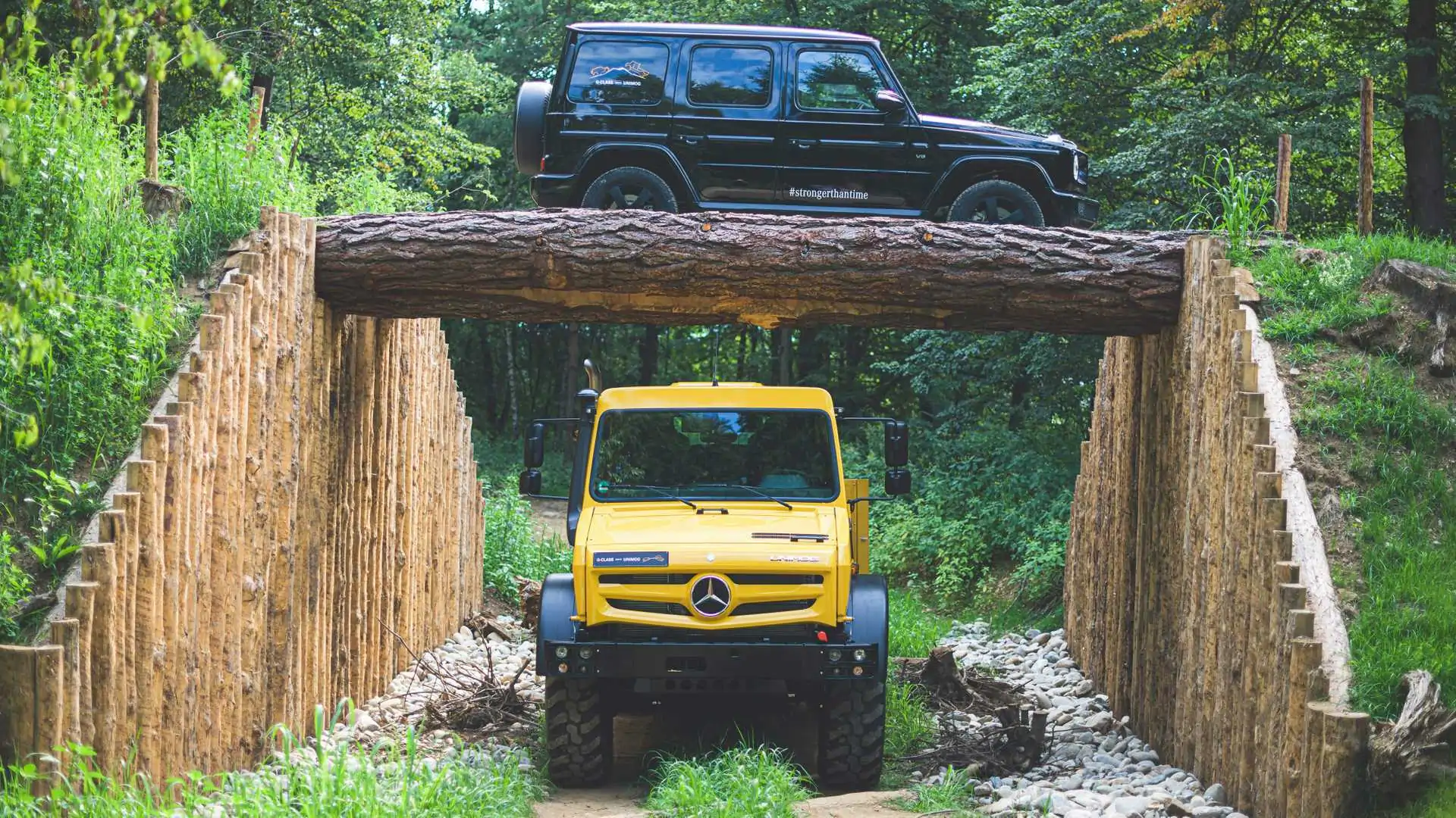 Mercedes Unimog and G-Class Show Off Their Off-Road Chops