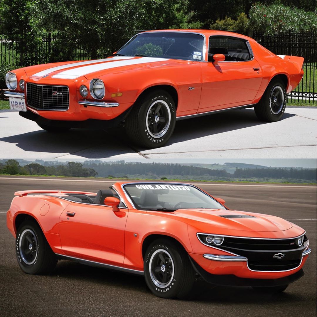 This Retro Chevy Camaro Convertible is Reimagined to Hit All the Right Notes