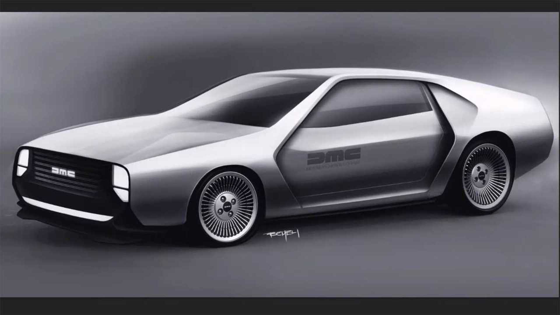 Modernized DeLorean rendering goes back to the future