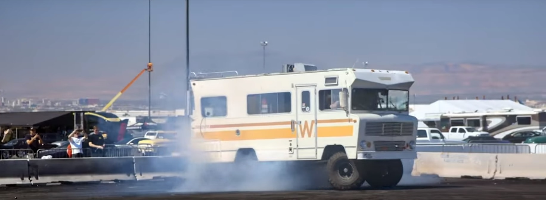 Winnebago gets off-road suspension, LS7 V8 before tipping on its side