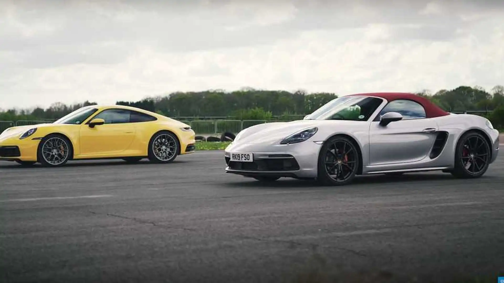 Porsche 911 Carrera 4S Vs Boxster GTS Fight In Uneven Drag Race