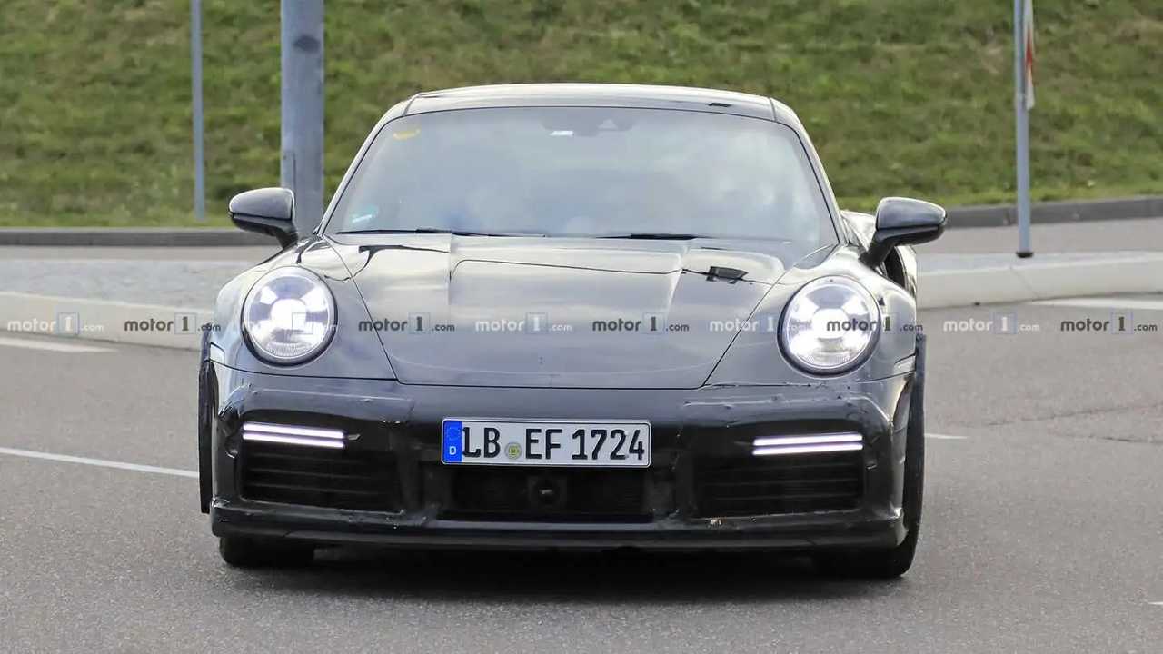 Porsche 911 Turbo Prototype Spied With Fixed Duck Tail Wing