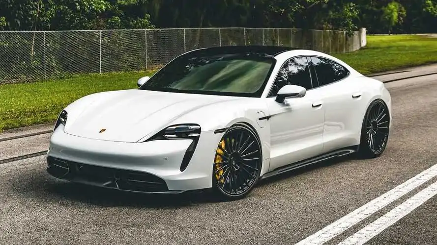 Porsche Taycan Turbo S On Black Vossen Wheels: Hot Or Not?