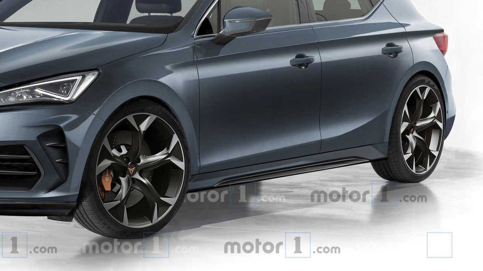 2021 Cupra Leon rendering takes place after the Spy Shots