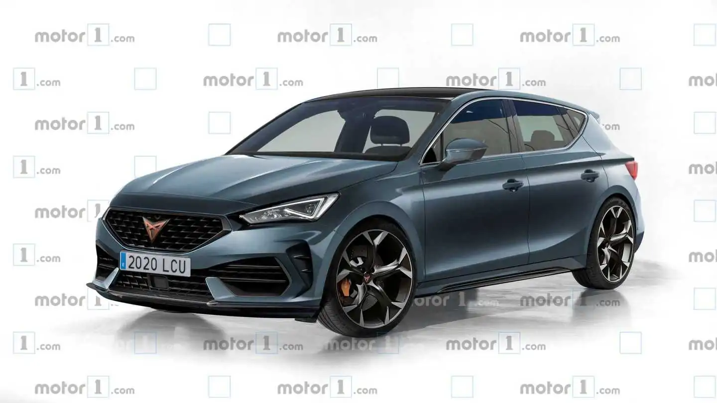 2021 Cupra Leon rendering takes place after the Spy Shots