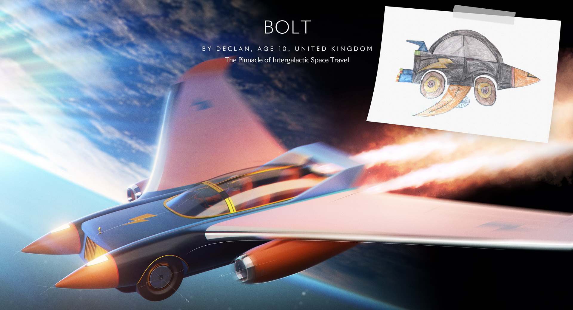 Rolls-Royce wants to turn kids' doodles into real-like renderings