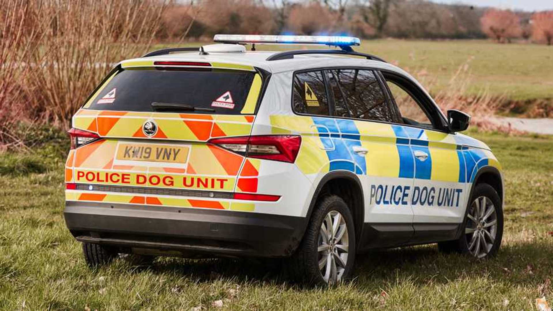 Skoda Kodiaq goes from family SUV to police dog van