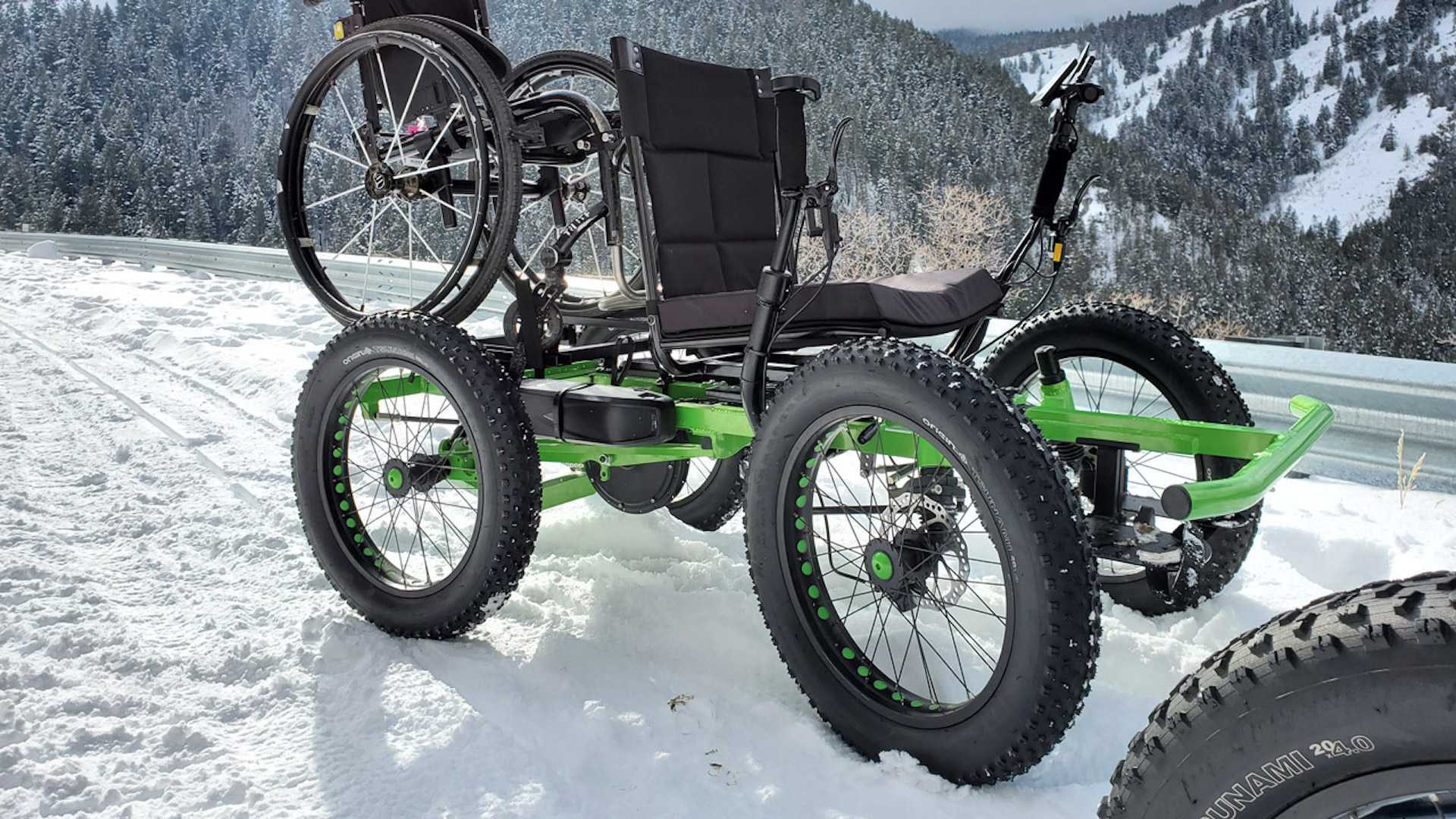 The Rig Can Be Likened To A Set Of Offroad Legs for Wheelchair-Bound People